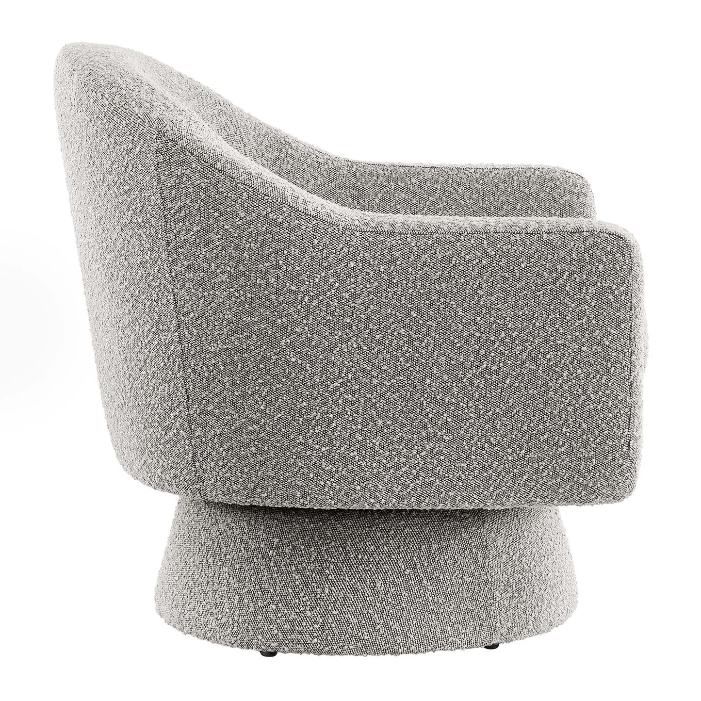 Astral Boucle Fabric Boucle Fabric Swivel Chair Taupe EEI-6359-TAU