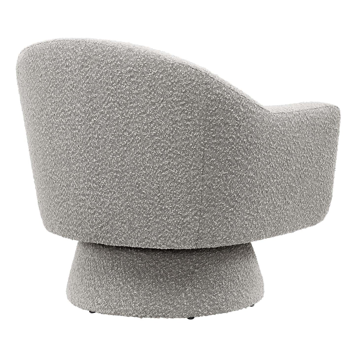 Astral Boucle Fabric Boucle Fabric Swivel Chair Taupe EEI-6359-TAU