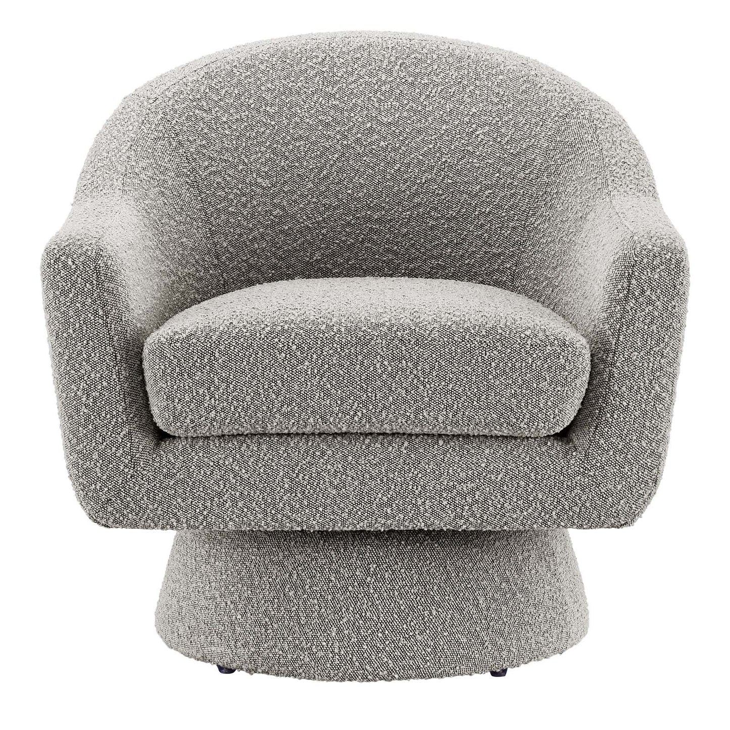 Astral Boucle Fabric Boucle Fabric Swivel Chair Taupe EEI-6359-TAU