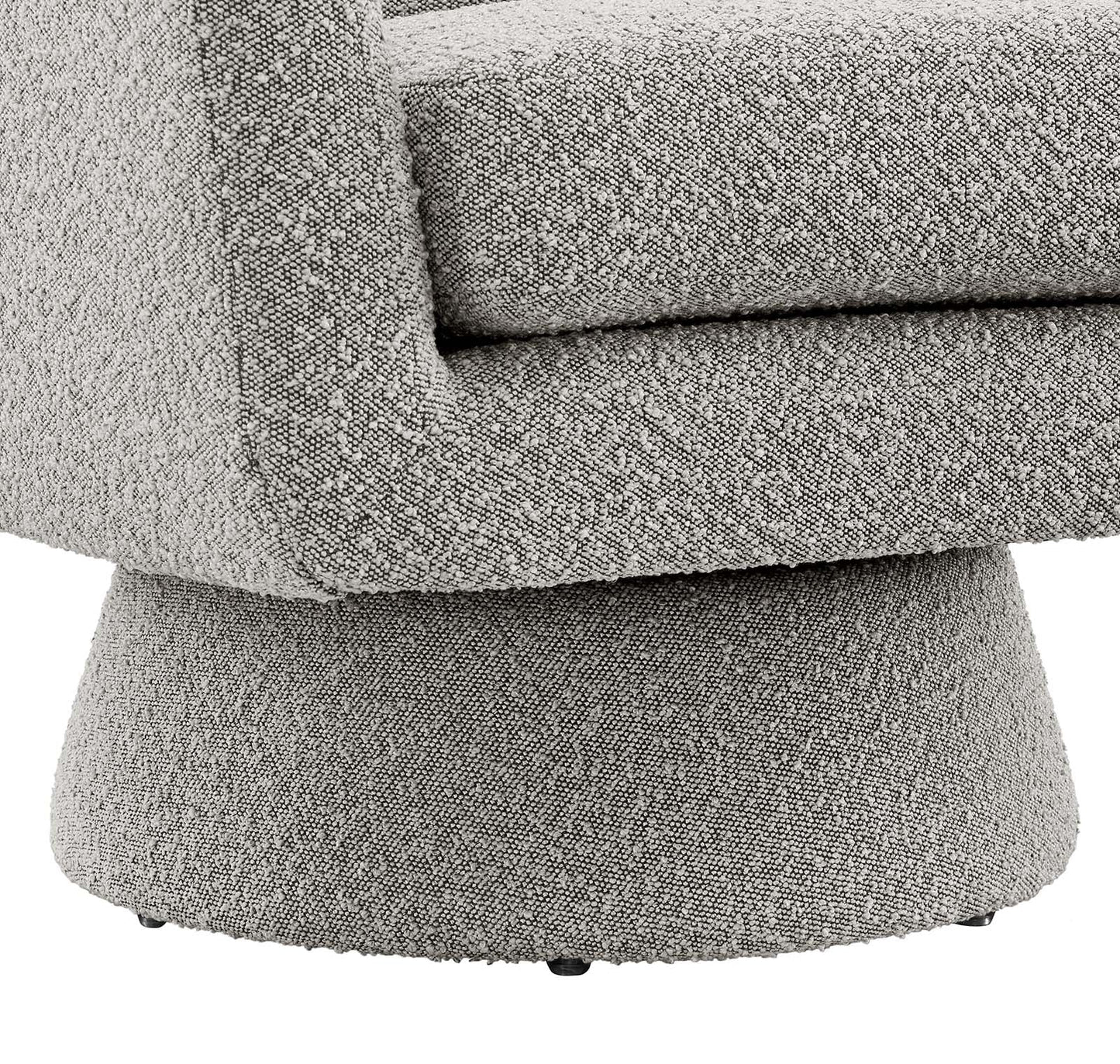 Astral Boucle Fabric Boucle Fabric Swivel Chair Taupe EEI-6359-TAU