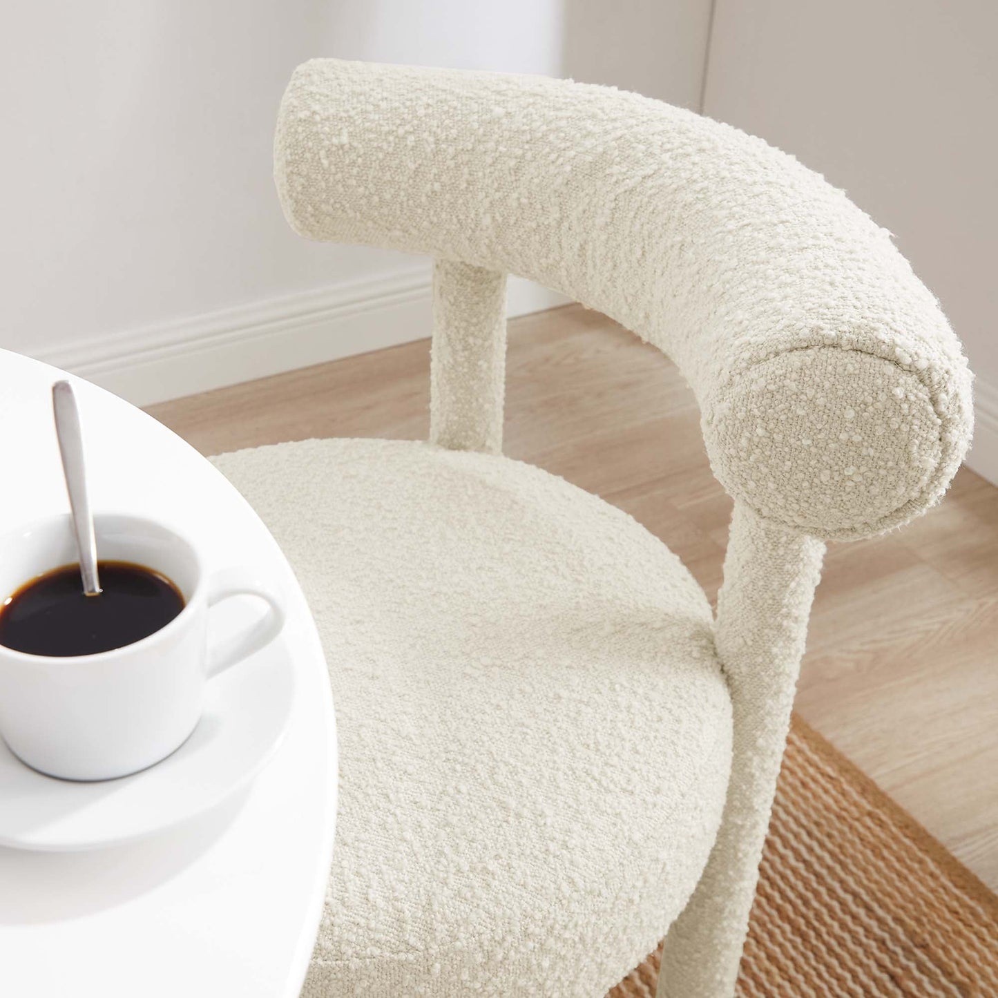 Toulouse Boucle Fabric Dining Chair by Modway EEI-6387-IVO