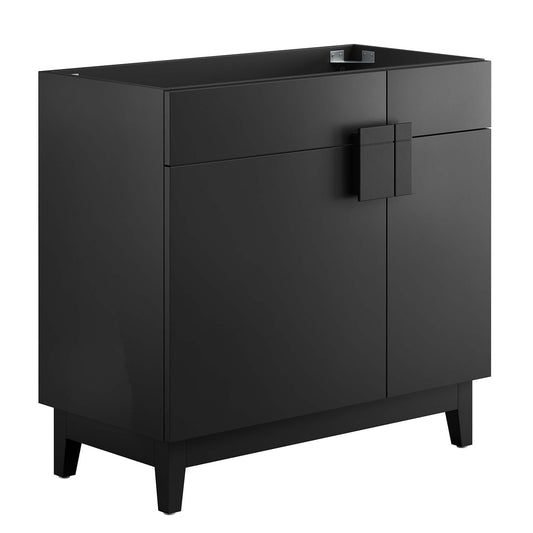 Miles 36” Bathroom Vanity Cabinet (Sink Basin Not Included) by Modway EEI-6400-BLK