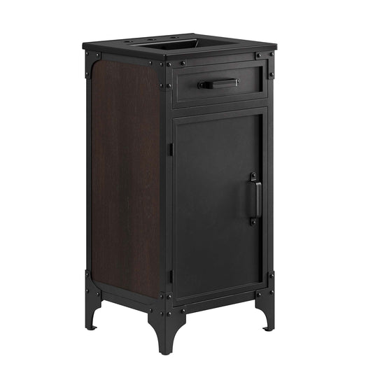 Steamforge 18" Bathroom Vanity by Modway EEI-6412-BLK-BLK