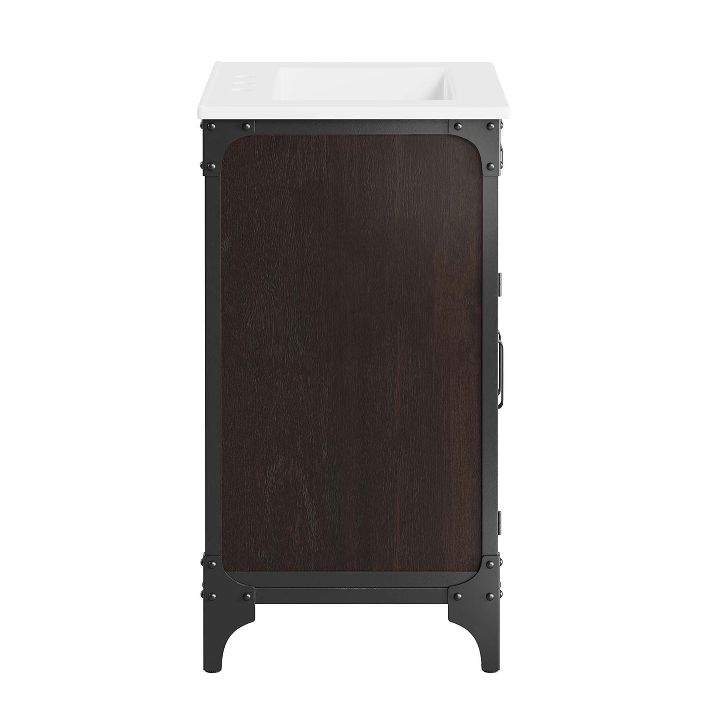 Steamforge 24" Bathroom Vanity by Modway EEI-6413-WHI-BLK