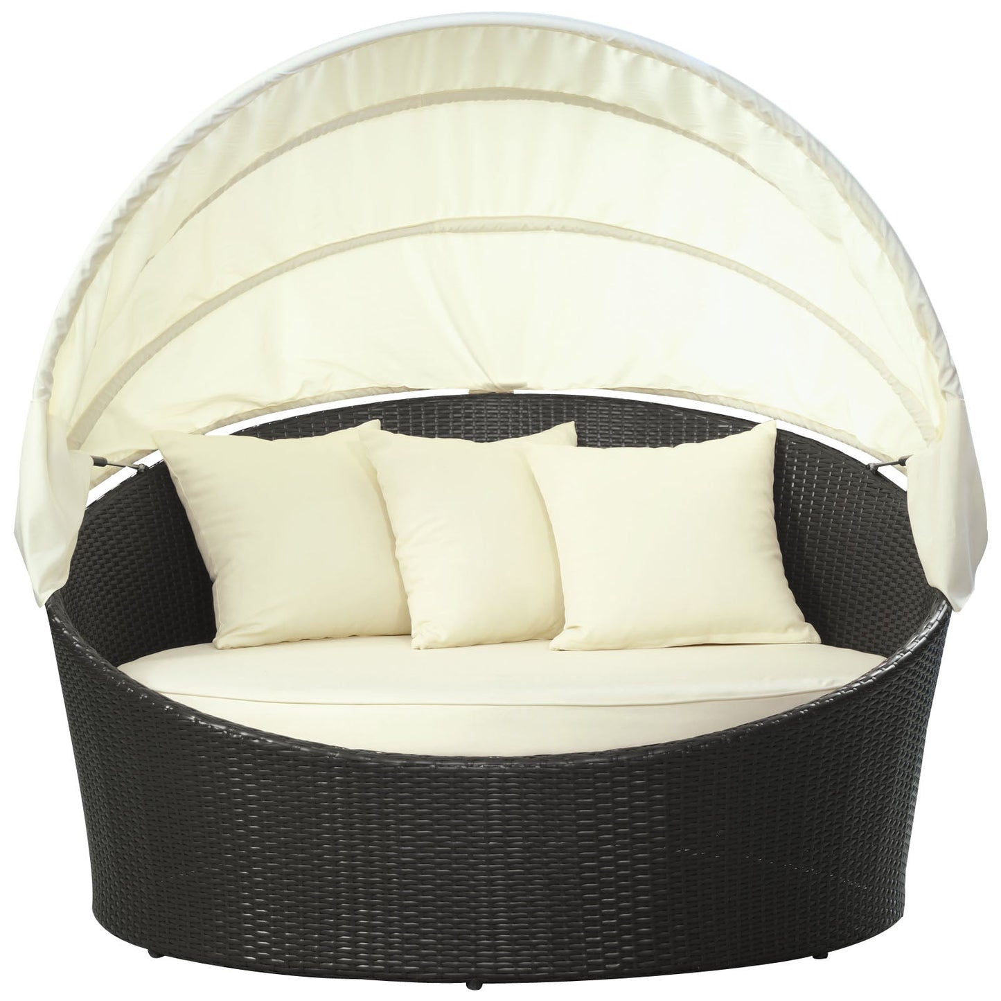 Siesta Canopy Outdoor Patio Daybed by Modway EEI-642-EXP-WHI
