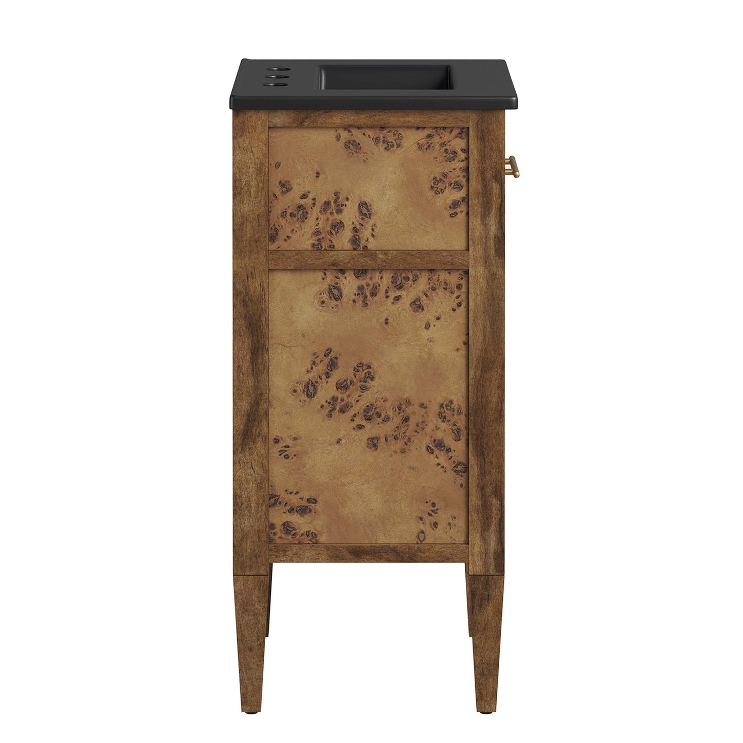 Elysian 18" Wood Bathroom Vanity by Modway EEI-6438-BLK-BRN