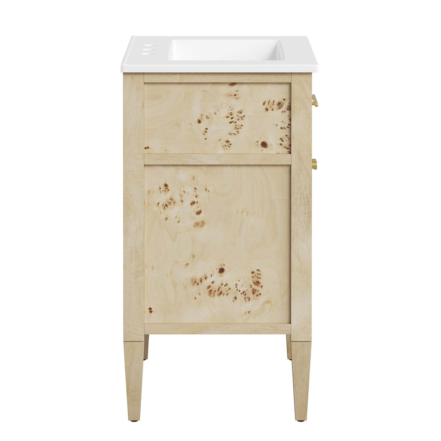 Elysian 24" Wood Bathroom Vanity by Modway EEI-6439-WHI-BUR