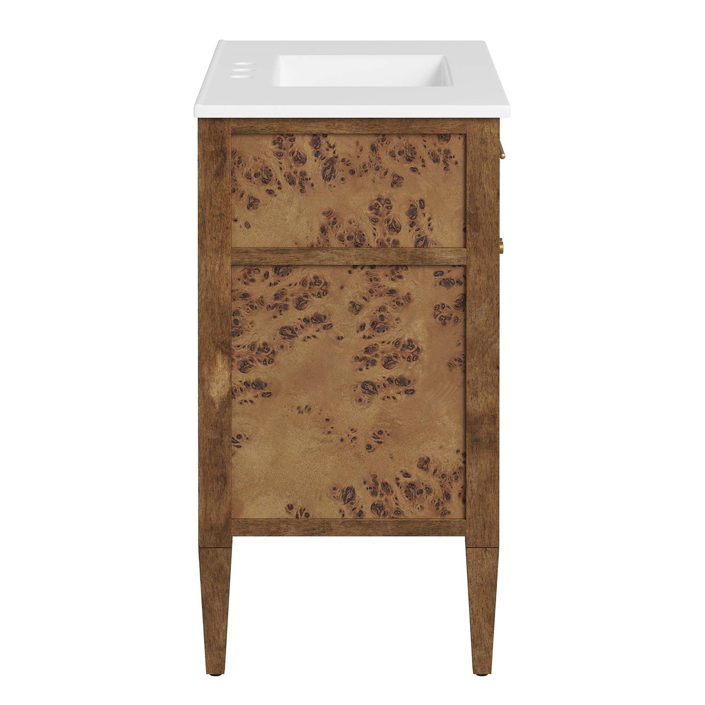 Elysian 36" Wood Bathroom Vanity by Modway EEI-6448-WHI-BRN