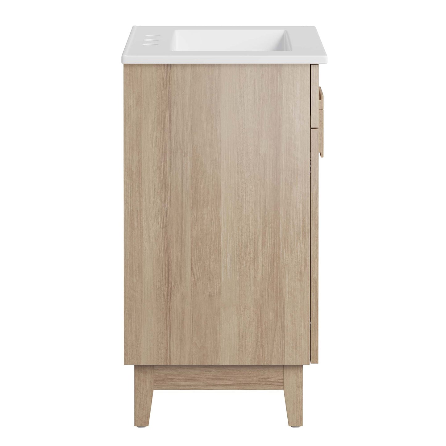 Miles 24” Bathroom Vanity by Modway EEI-6482-WHI-OAK