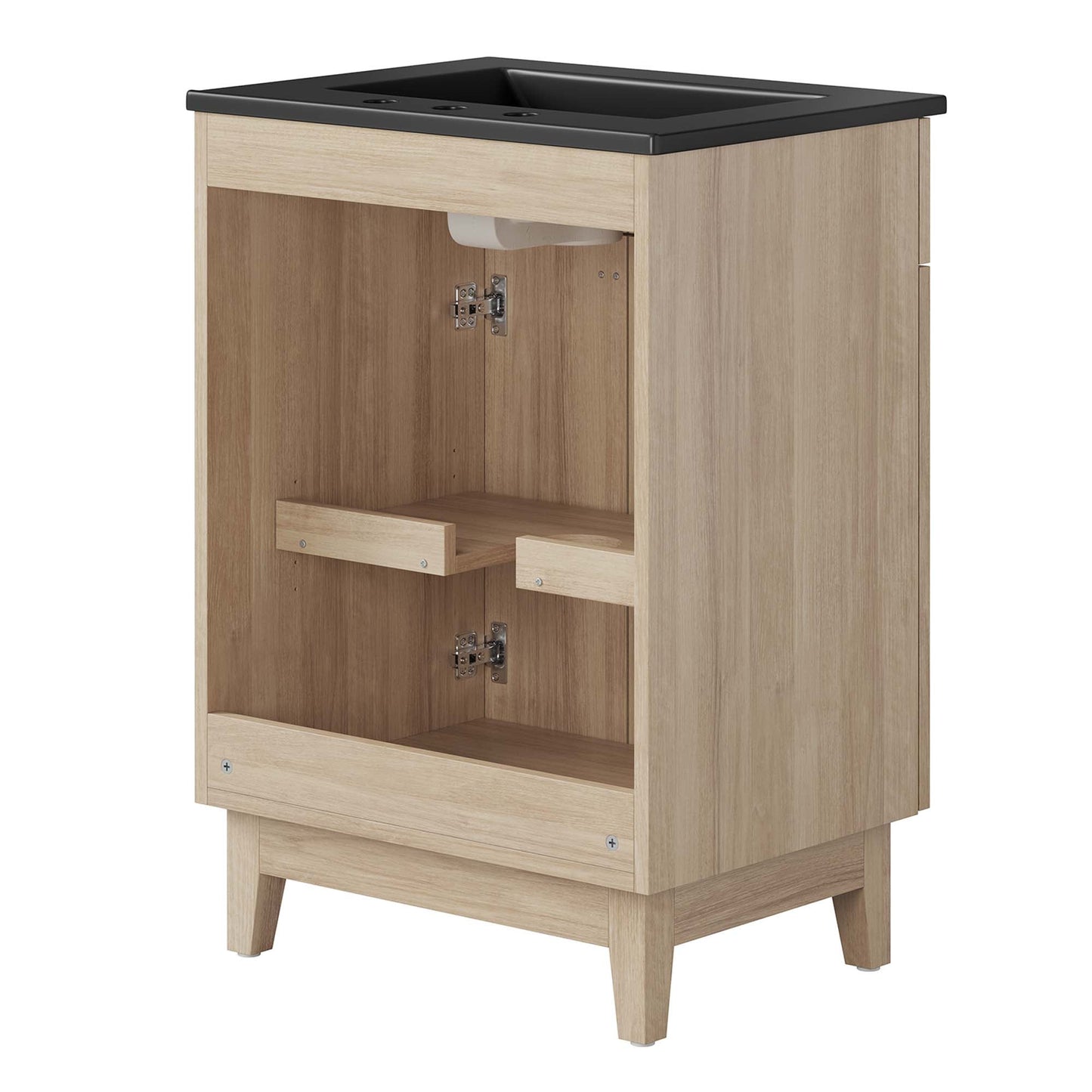 Miles 24” Bathroom Vanity by Modway EEI-6483-BLK-OAK