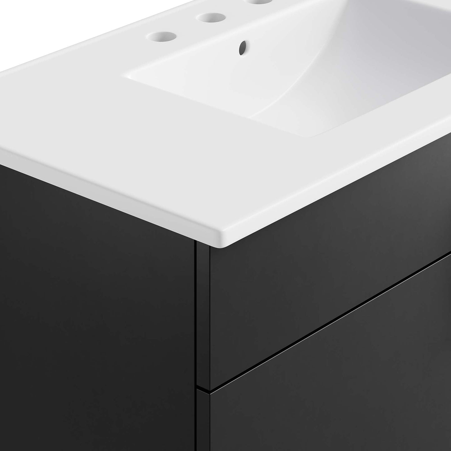 Miles 36” Bathroom Vanity by Modway EEI-6484-WHI-BLK