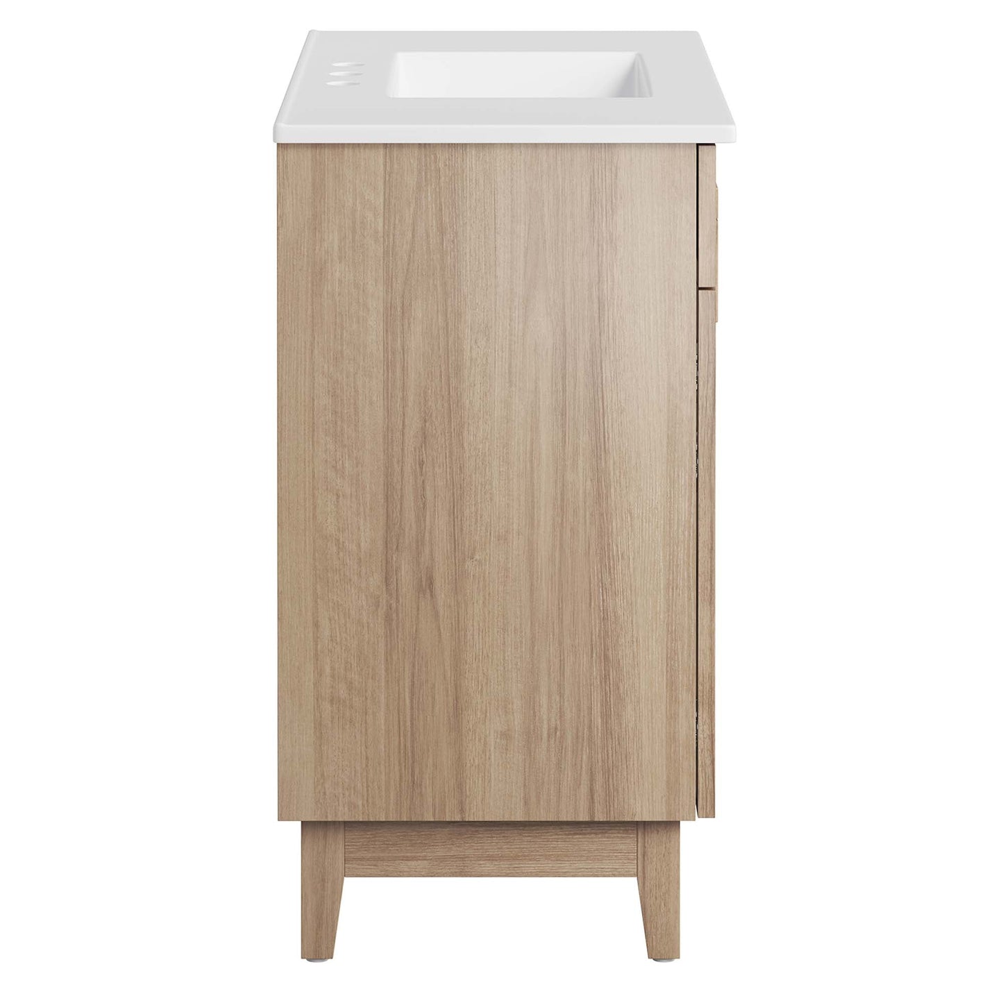 Miles 36” Bathroom Vanity by Modway EEI-6484-WHI-OAK