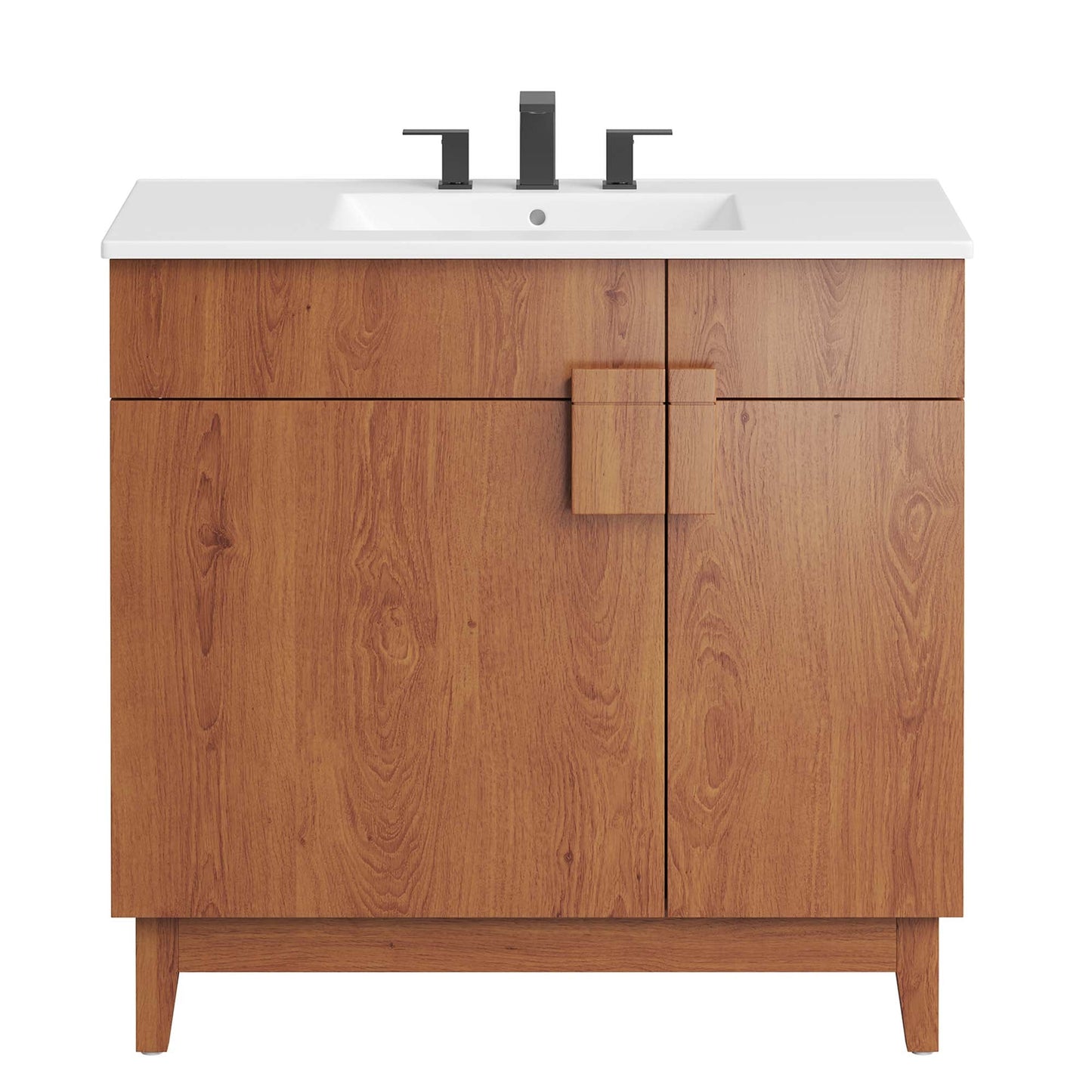 Miles 36” Bathroom Vanity by Modway EEI-6484-WHI-WAL