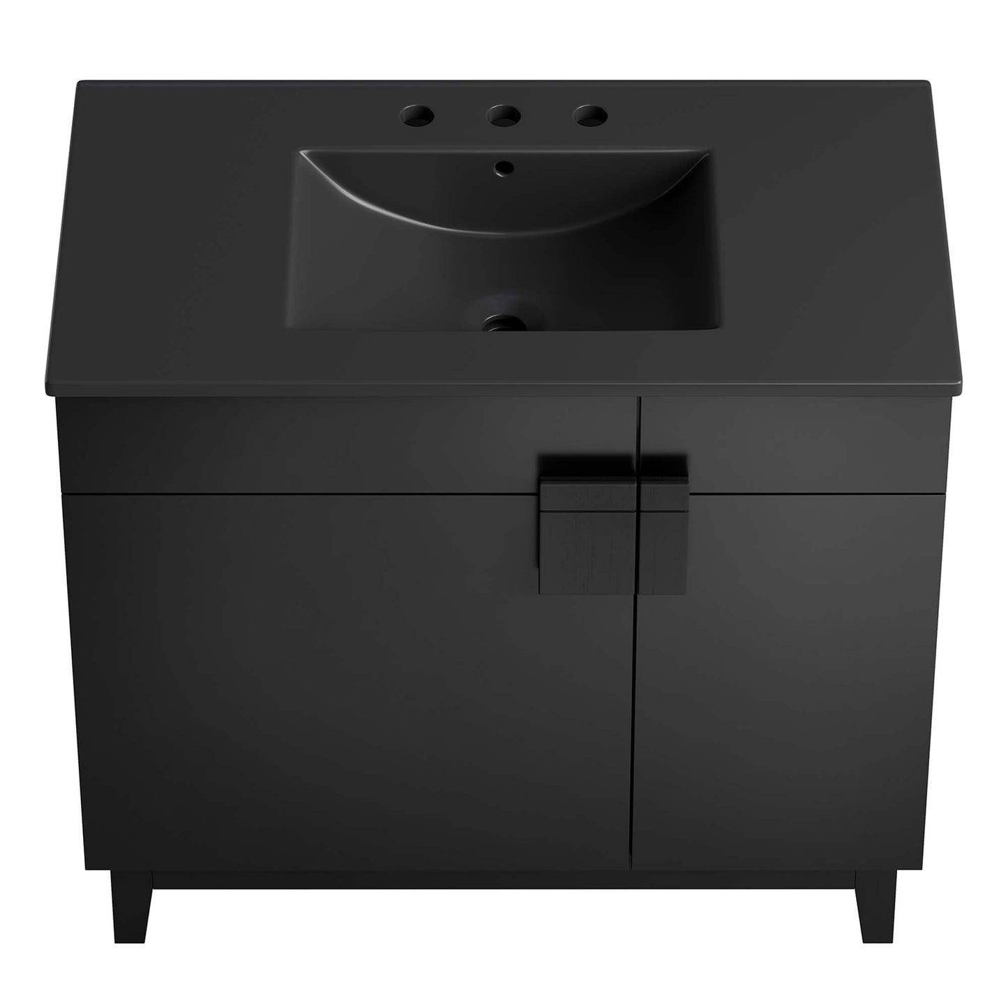 Miles 36” Bathroom Vanity by Modway EEI-6485-BLK-BLK