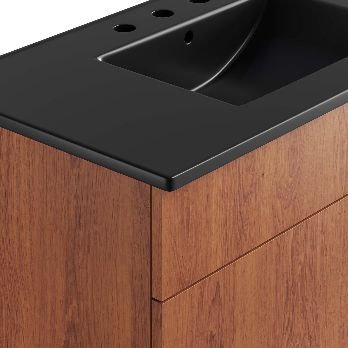 Miles 36” Bathroom Vanity by Modway EEI-6485-BLK-WAL