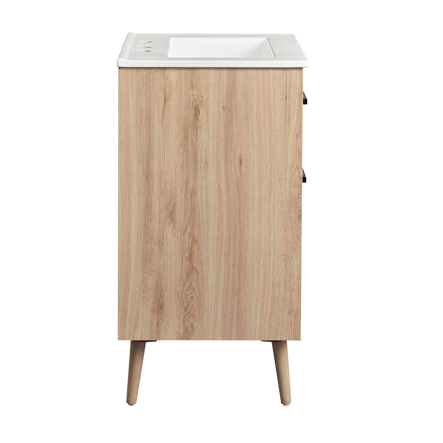 Maverick 24" Bathroom Vanity by Modway EEI-6498-WHI-OAK