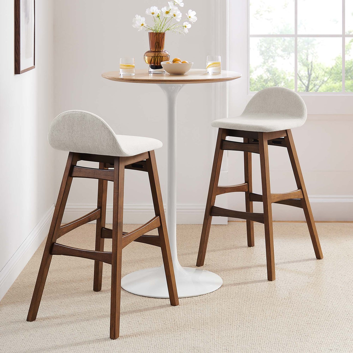 Juno Wood Bar Stool Set of 2 by Modway EEI-6553-HEI