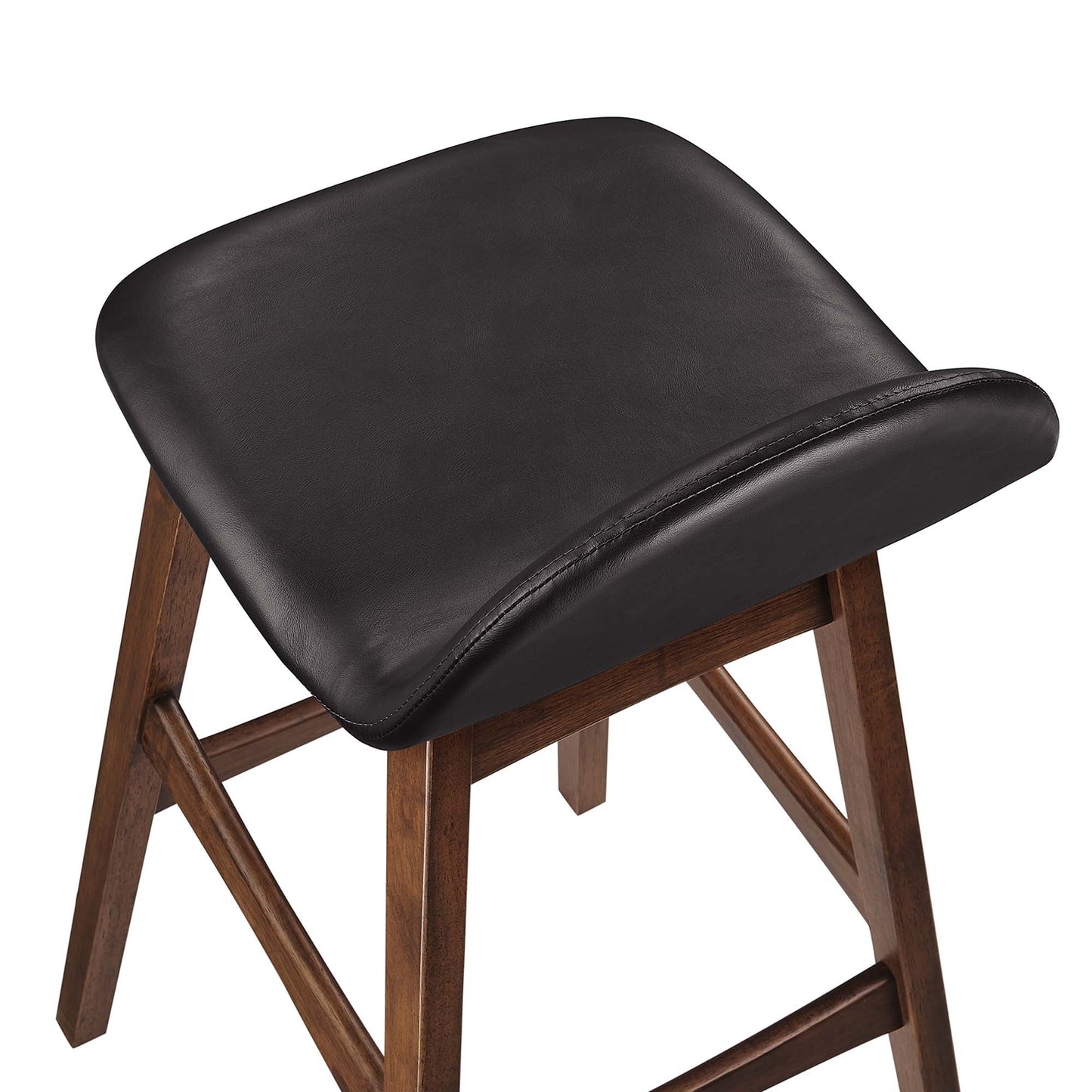 Juno Wood Bar Stool Set of 2 by Modway EEI-6554-BRN