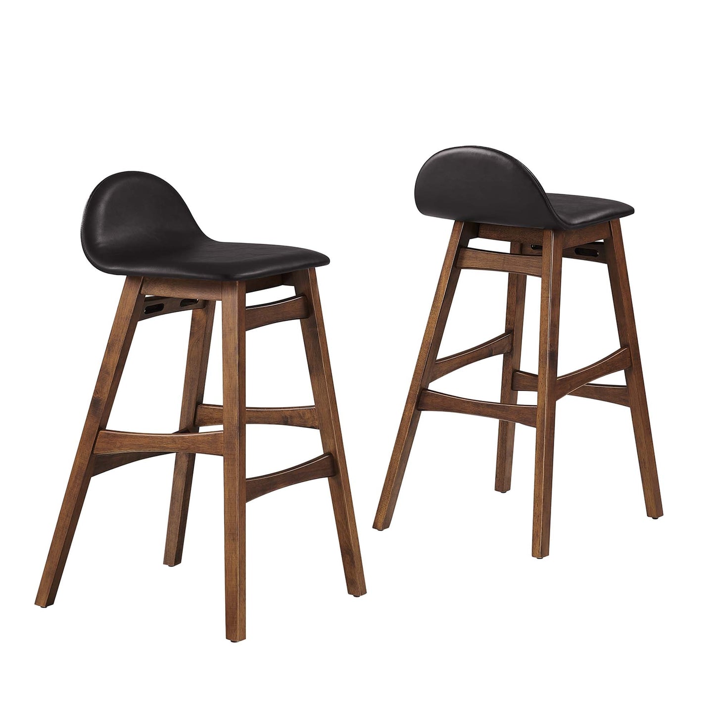 Juno Wood Bar Stool Set of 2 by Modway EEI-6554-BRN
