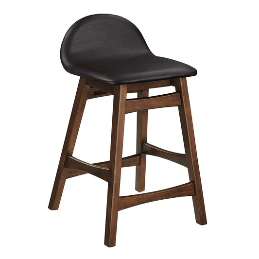 Juno Wood Counter Stool Set of 2 by Modway EEI-6556-BRN