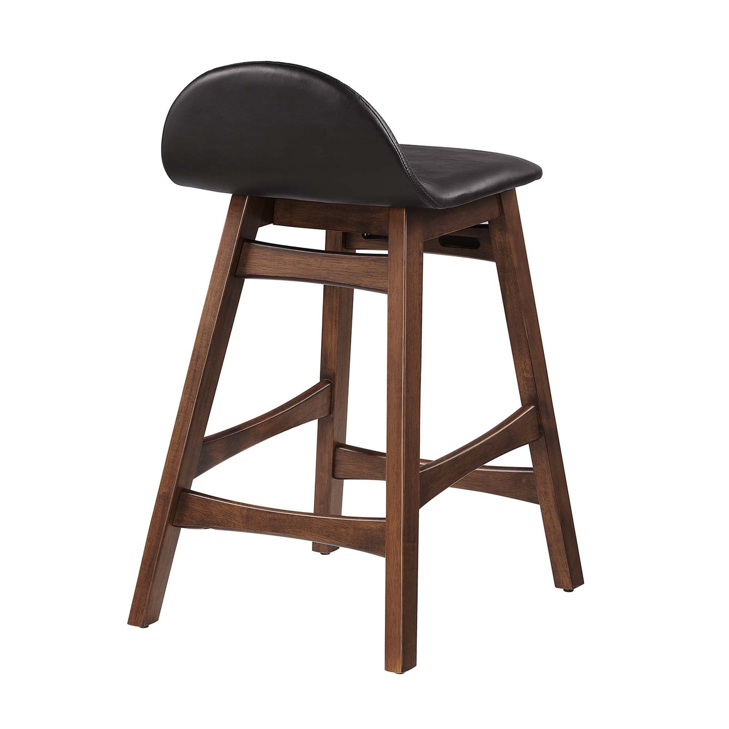 Juno Wood Counter Stool Set of 2 by Modway EEI-6556-BRN