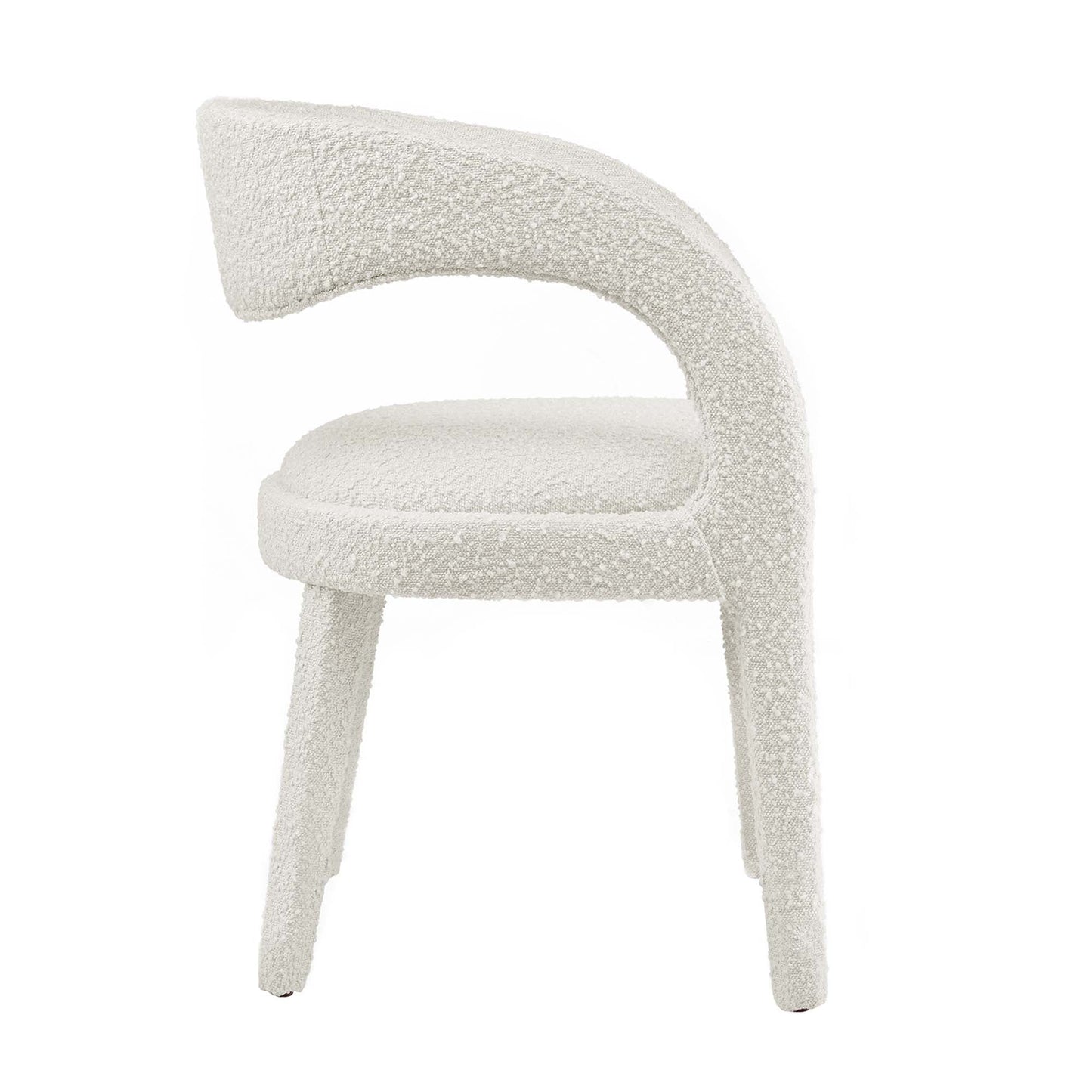 Pinnacle Boucle Upholstered Dining Chair Set of 2 by Modway EEI-6562-IVO