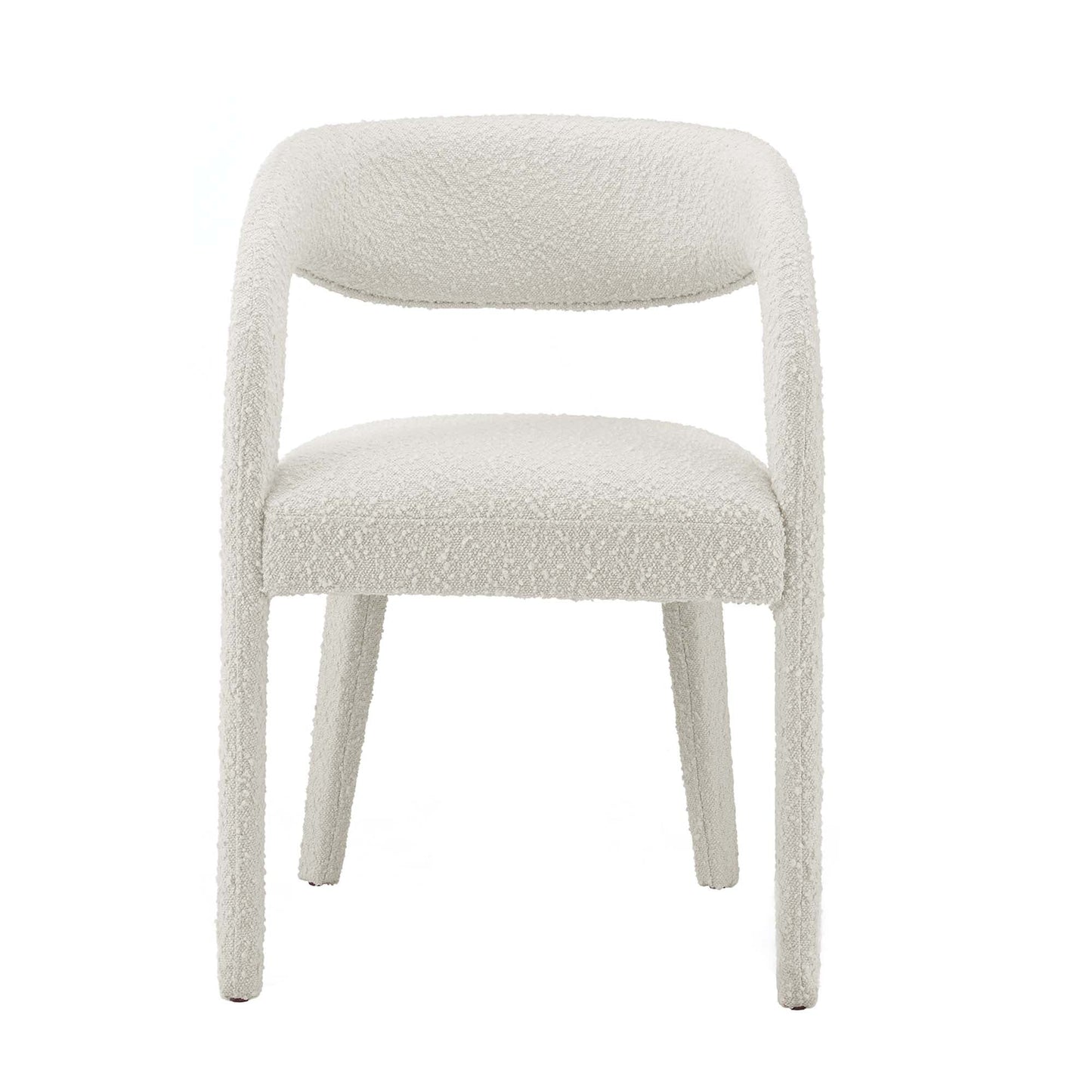 Pinnacle Boucle Upholstered Dining Chair Set of 2 by Modway EEI-6562-IVO