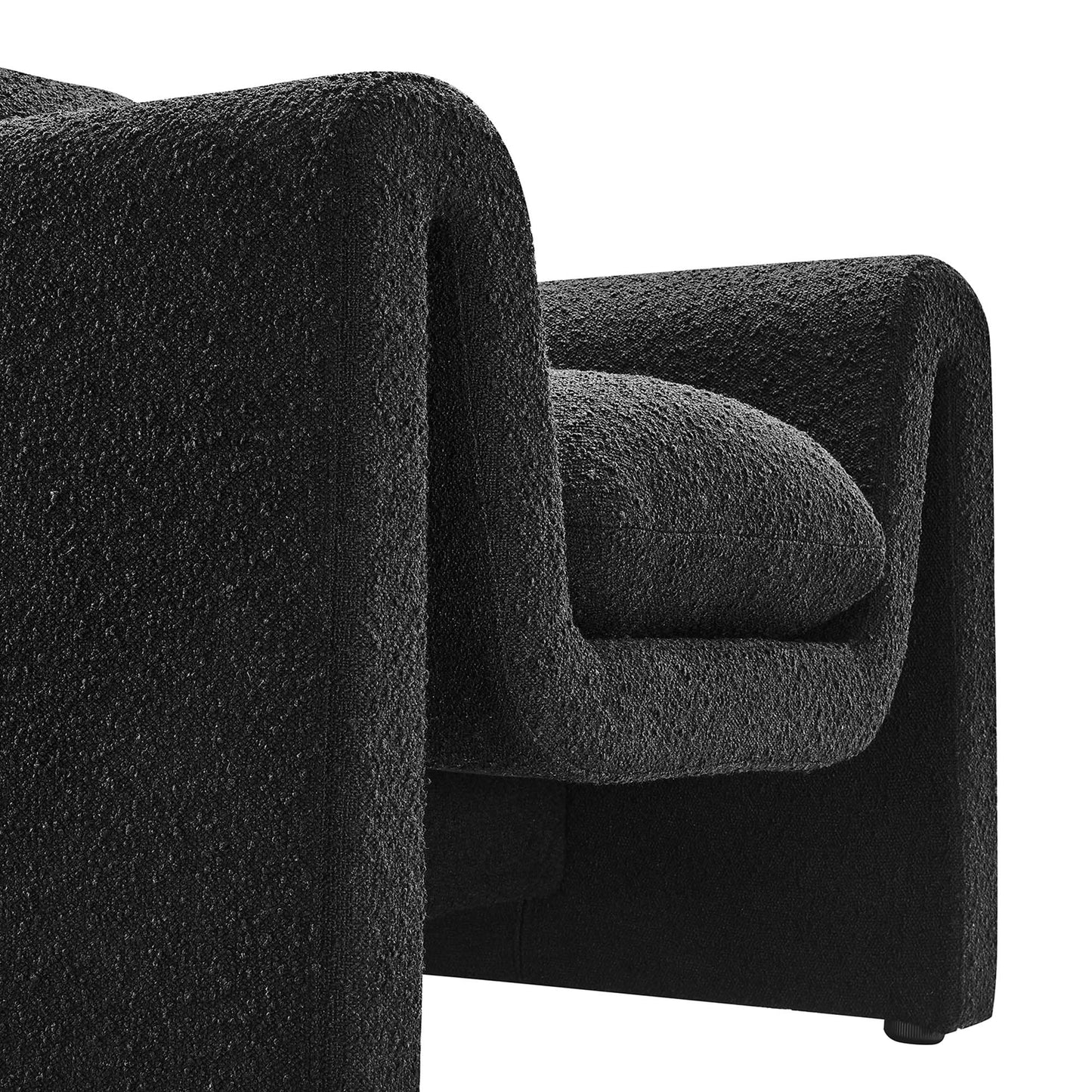 Waverly Boucle Upholstered Armchair by Modway EEI-6575-BLK