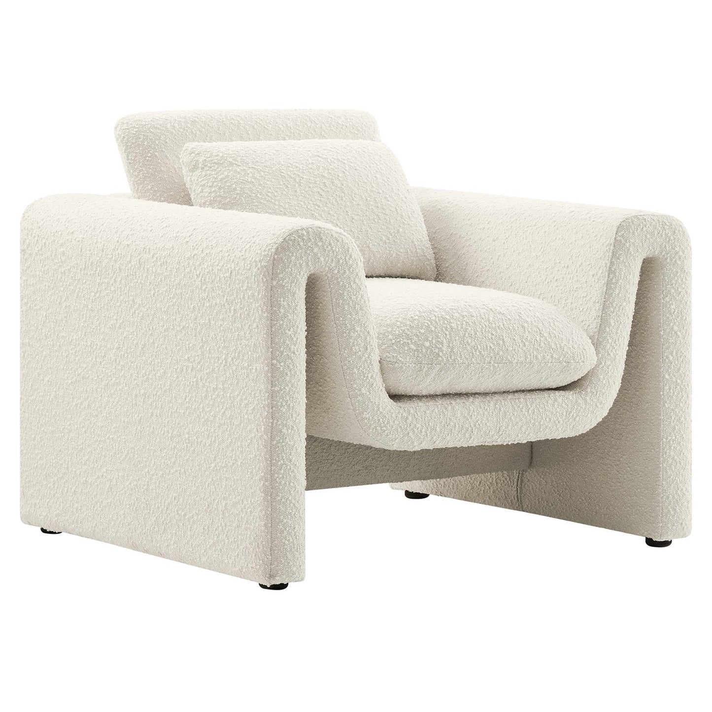Waverly Boucle Upholstered Armchair by Modway EEI-6575-IVO