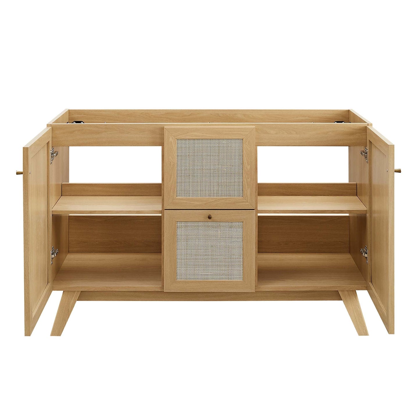 Soma 48” Single or Double Sink Compatible Bathroom Vanity Cabinet (Sink Basin Not Included) by Modway EEI-6589-OAK