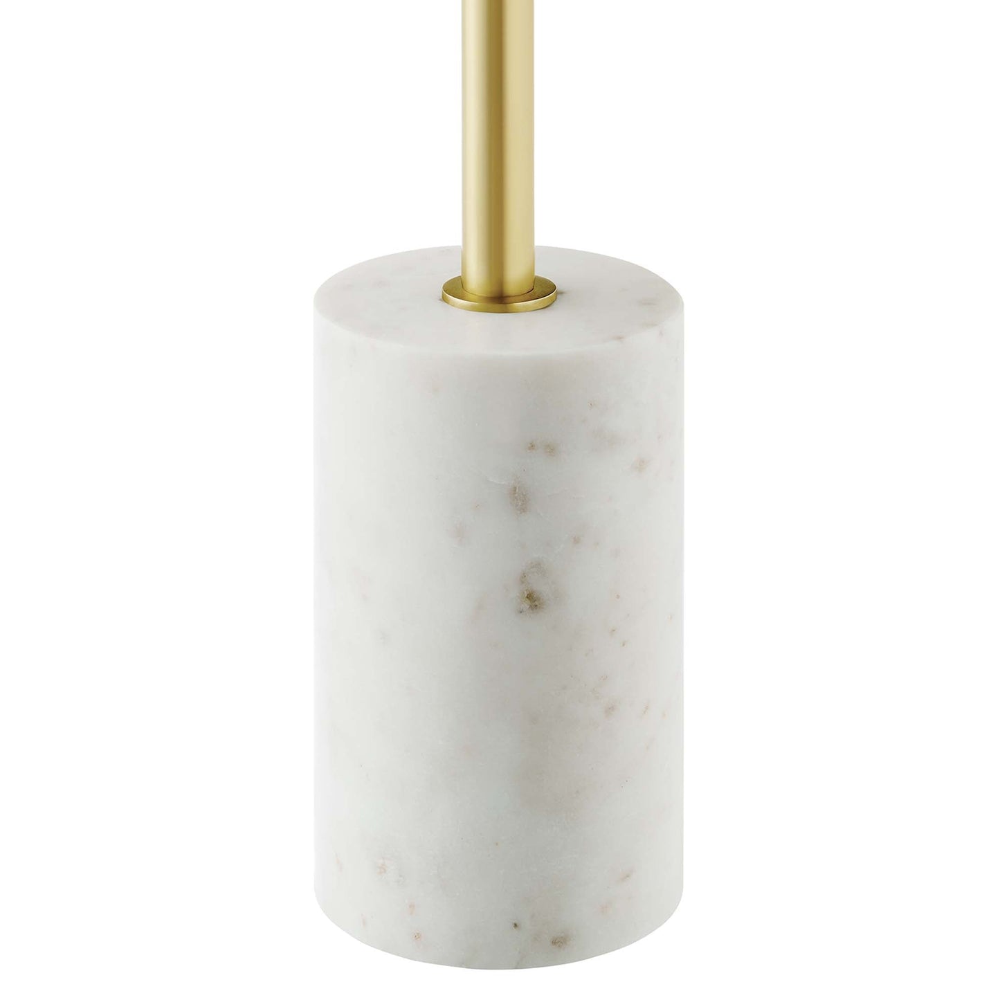 Amina Round Acacia Wood Side Table by Modway EEI-6607-WHI-WAC