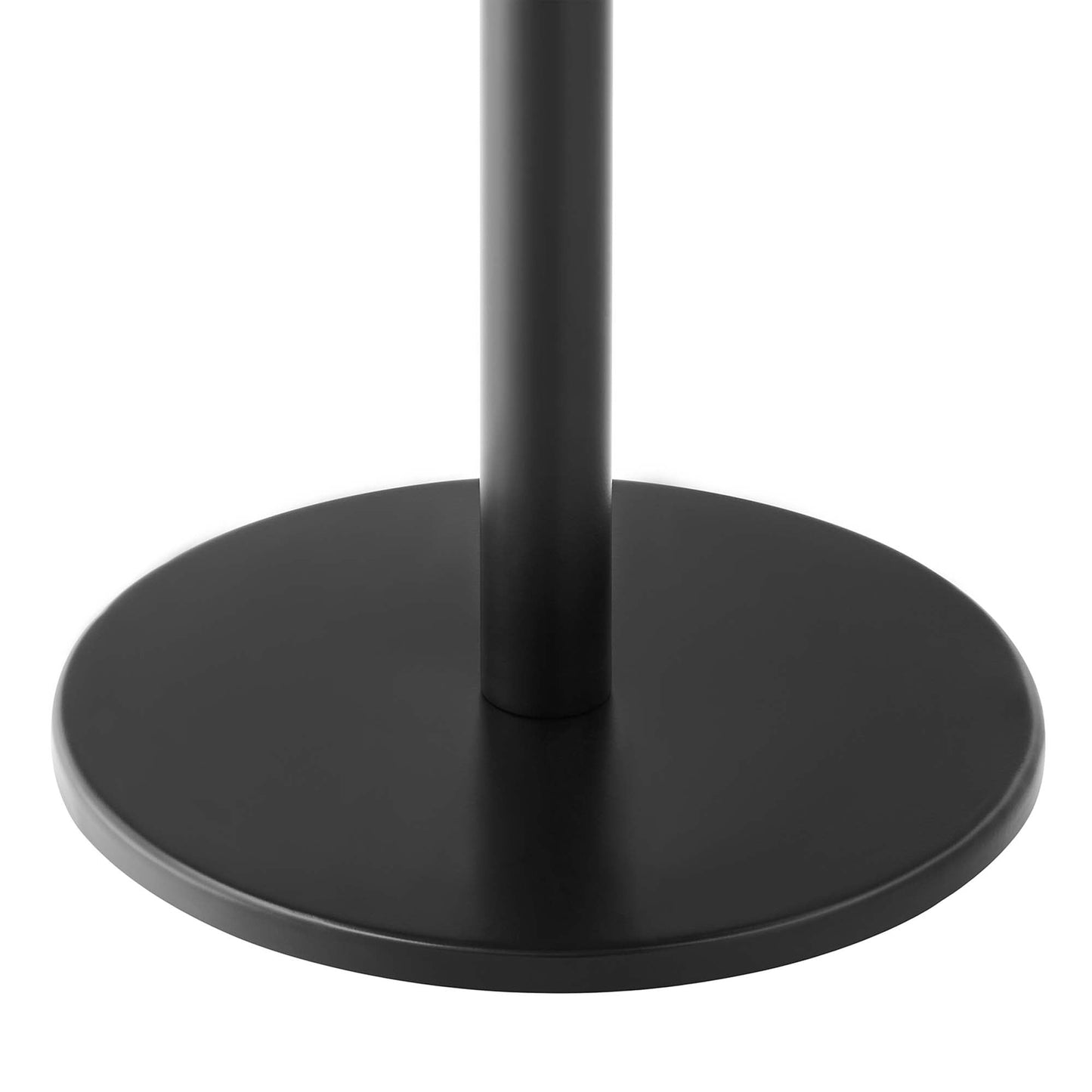 Viva Round Acacia Wood Side Table by Modway EEI-6610-BLK-LOC