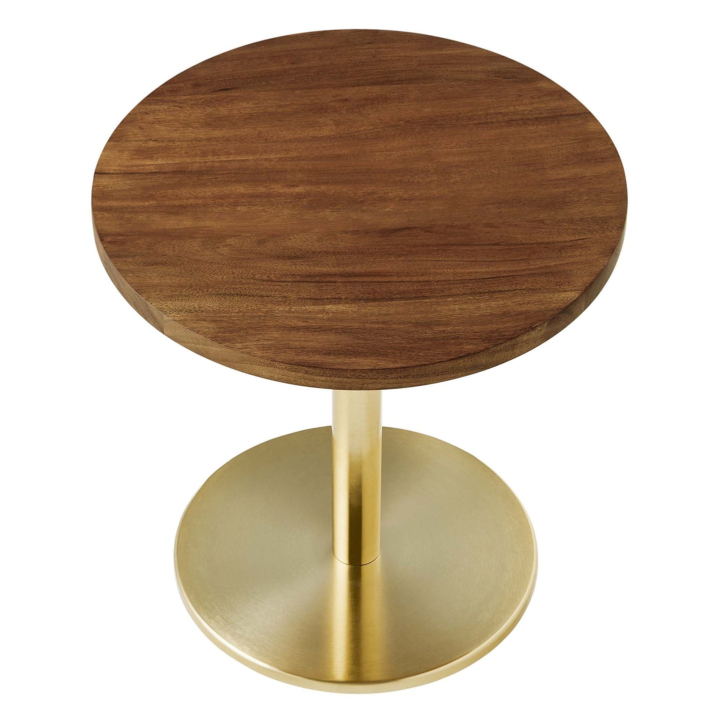 Viva Round Acacia Wood Side Table by Modway EEI-6610-BRA-LOC