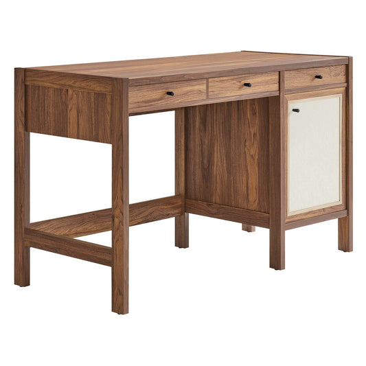 Capri 49" Wood Grain Office Desk by Modway EEI-6617-WAL
