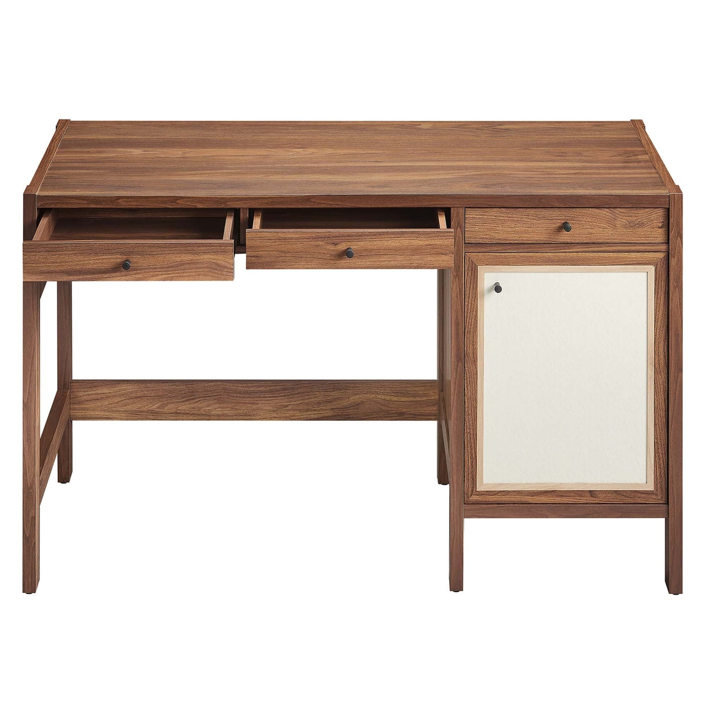 Capri 49" Wood Grain Office Desk by Modway EEI-6617-WAL