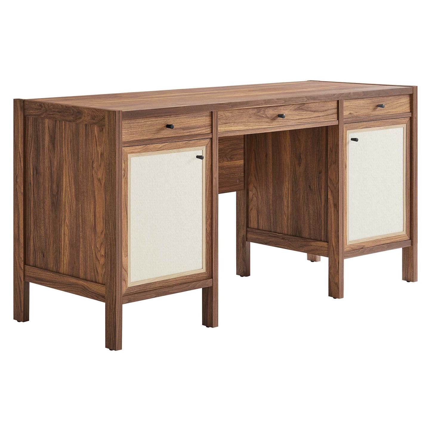 Capri 58" Wood Grain Office Desk by Modway EEI-6618-WAL