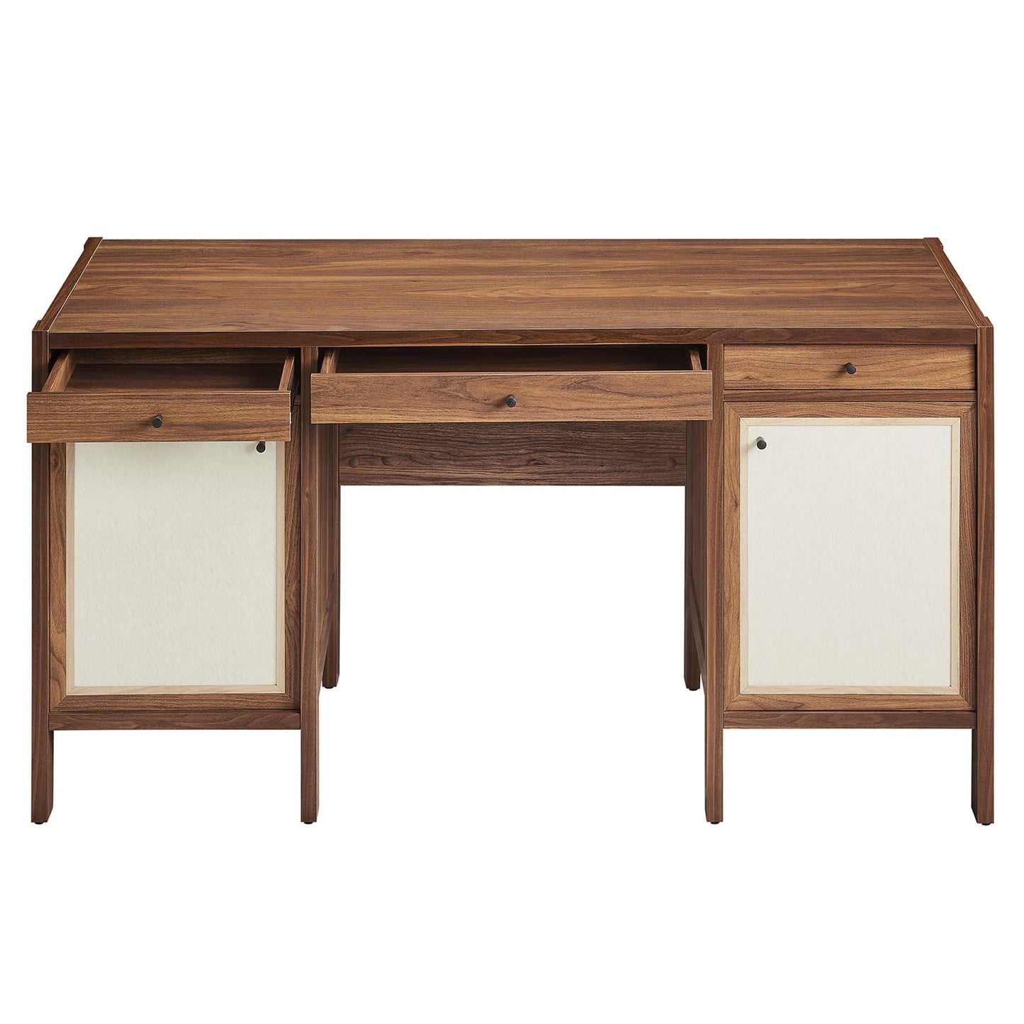 Capri 58" Wood Grain Office Desk by Modway EEI-6618-WAL