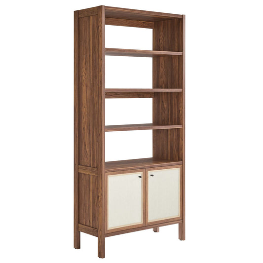 Capri 4-Shelf Wood Grain Bookcase by Modway EEI-6619-WAL