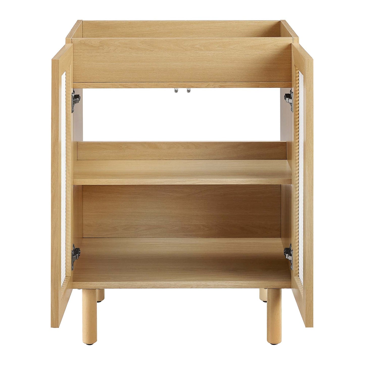 Calla 24" Perforated Metal Bathroom Vanity Cabinet (Sink Basin Not Included) by Modway EEI-6621-OAK