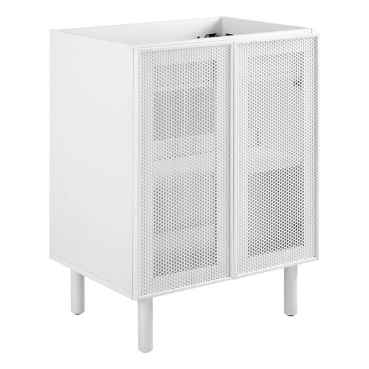Calla 24" Perforated Metal Bathroom Vanity Cabinet (Sink Basin Not Included) by Modway EEI-6621-WHI