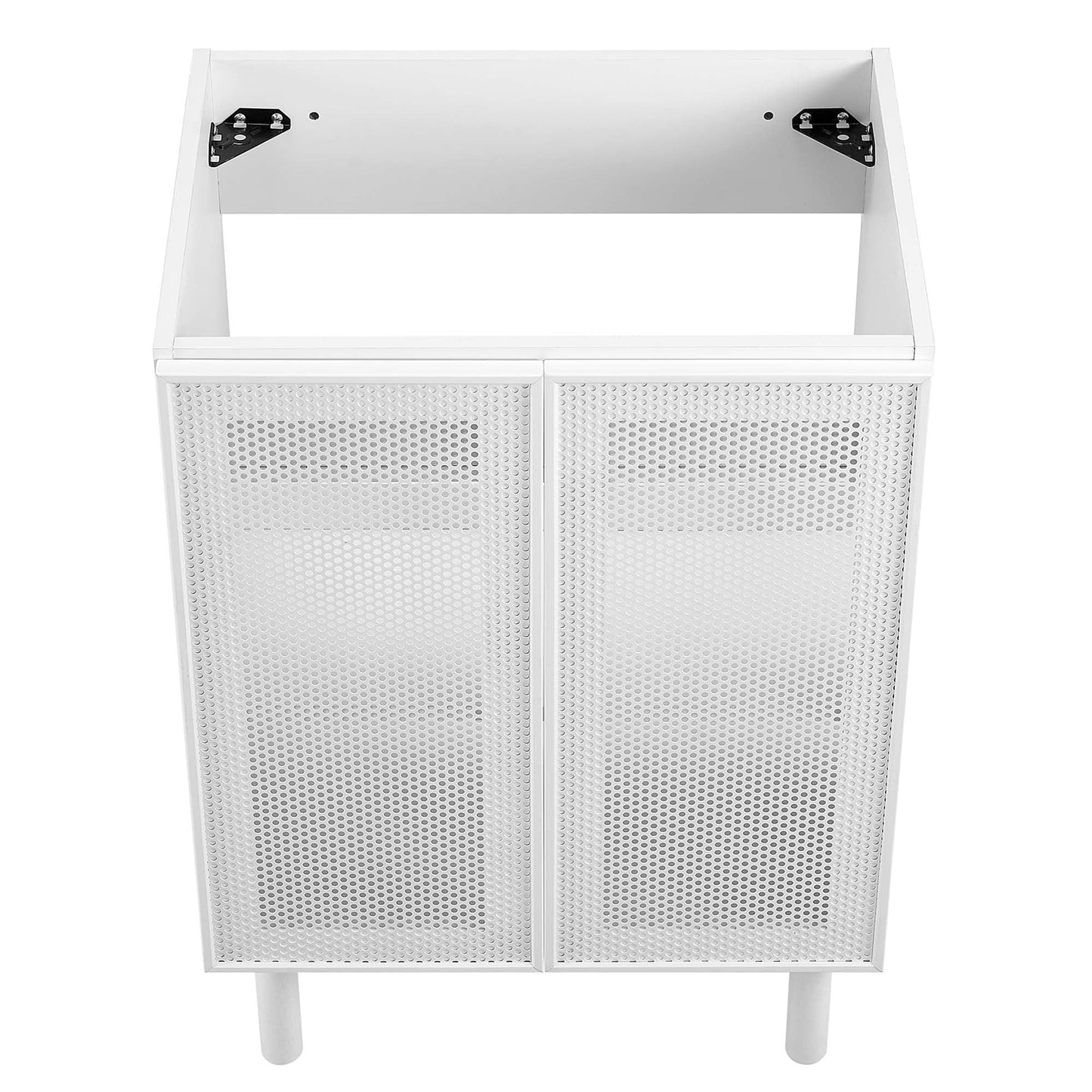 Calla 24" Perforated Metal Bathroom Vanity Cabinet (Sink Basin Not Included) by Modway EEI-6621-WHI
