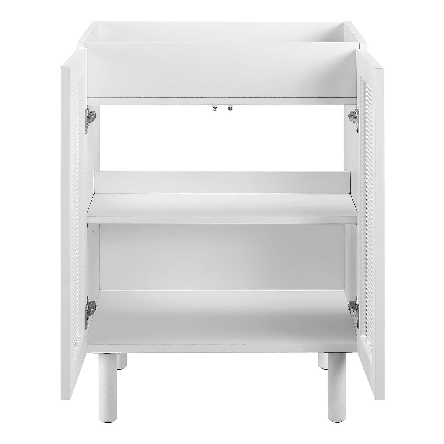 Calla 24" Perforated Metal Bathroom Vanity Cabinet (Sink Basin Not Included) by Modway EEI-6621-WHI