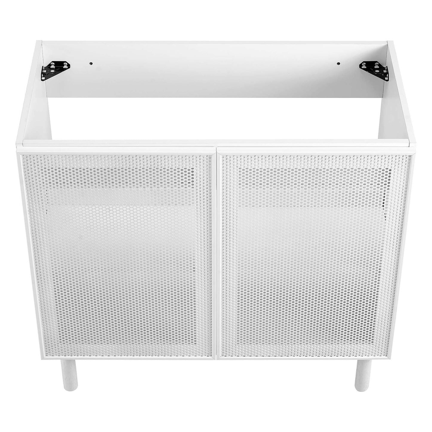 Calla 36" Perforated Metal Bathroom Vanity Cabinet (Sink Basin Not Included) by Modway EEI-6622-WHI
