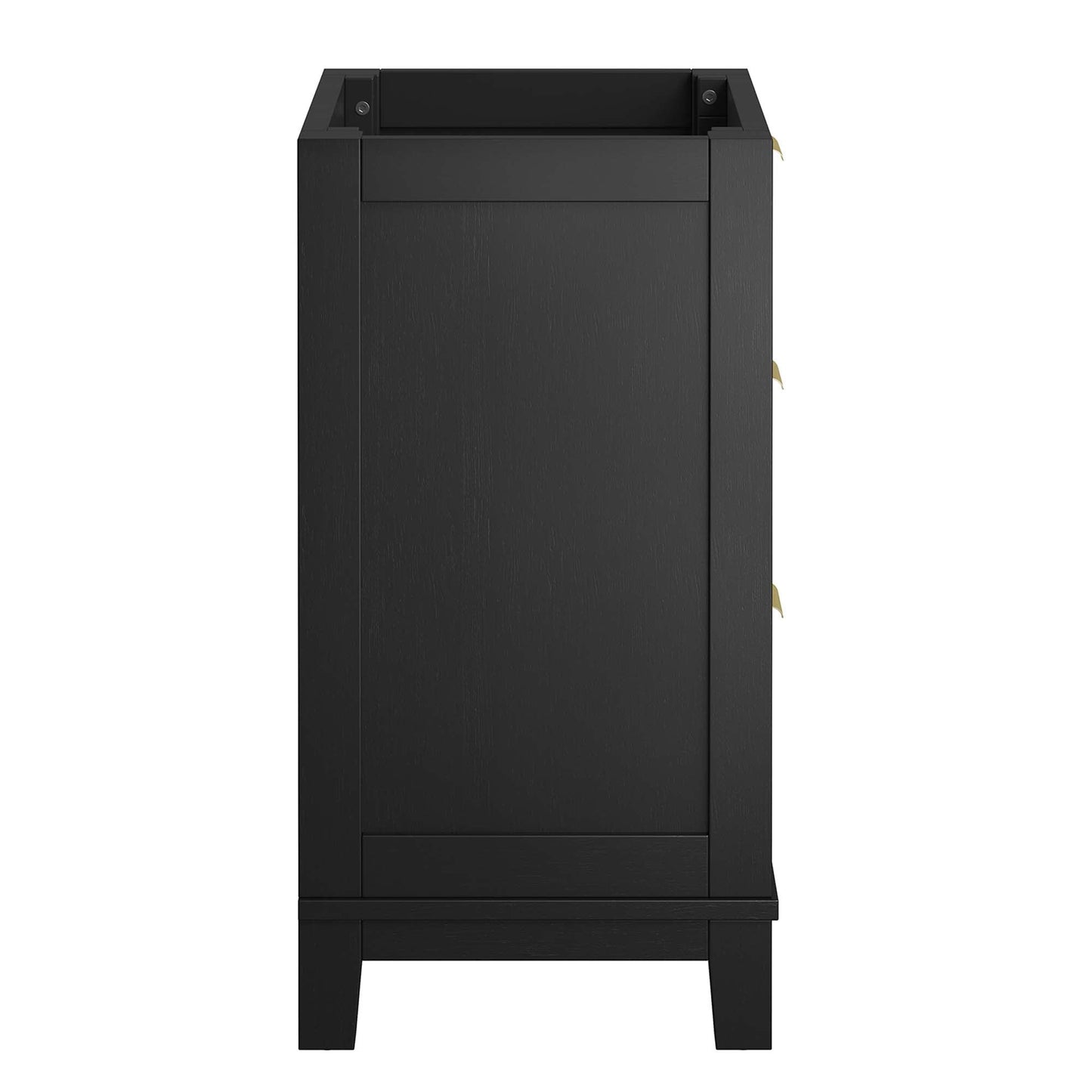 Dixie 24” Solid Wood Bathroom Vanity Cabinet (Sink Basin Not Included) by Modway EEI-6625-BLK