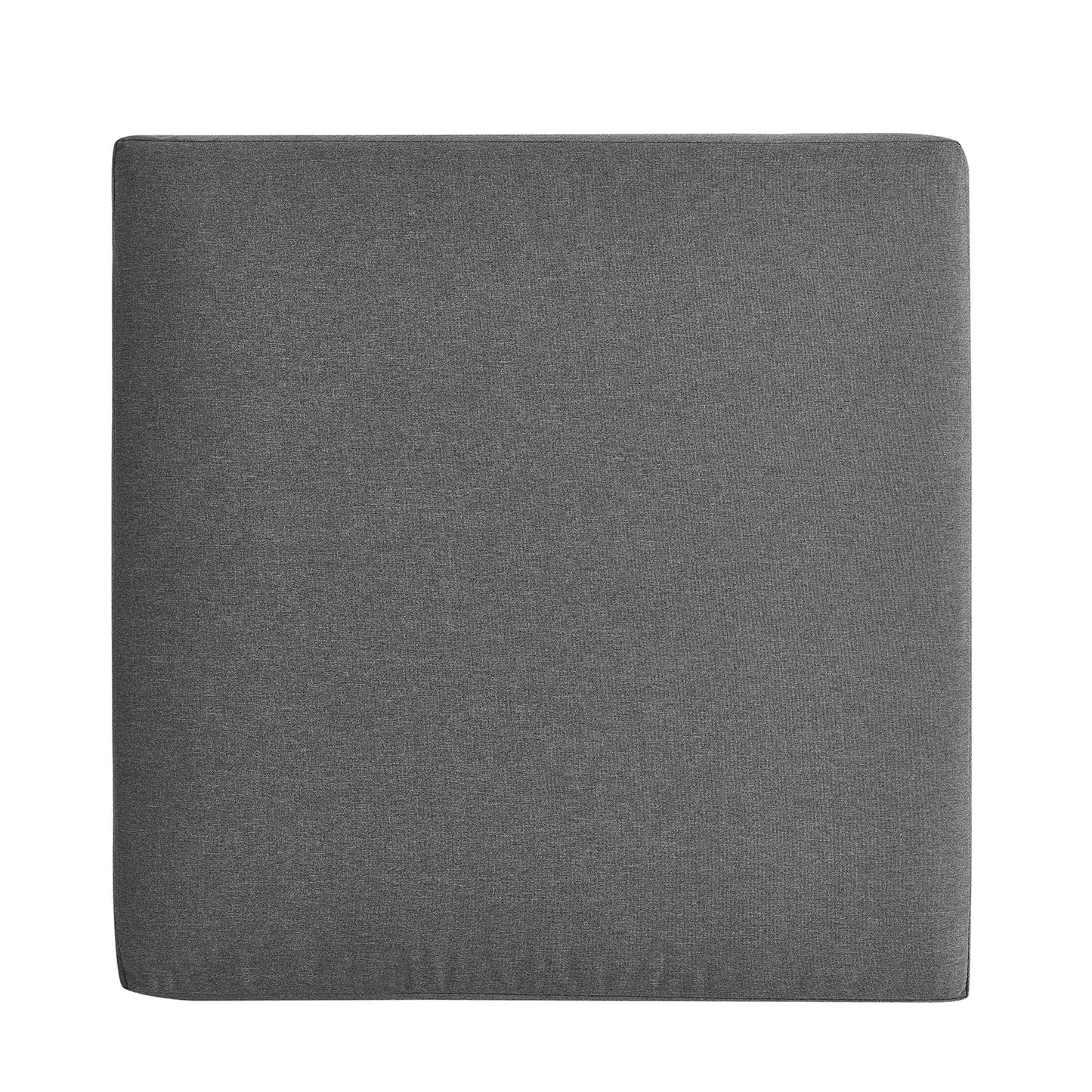 Tahoe Outdoor Patio Powder-Coated Aluminum Ottoman by Modway EEI-6627-GRY-CHA