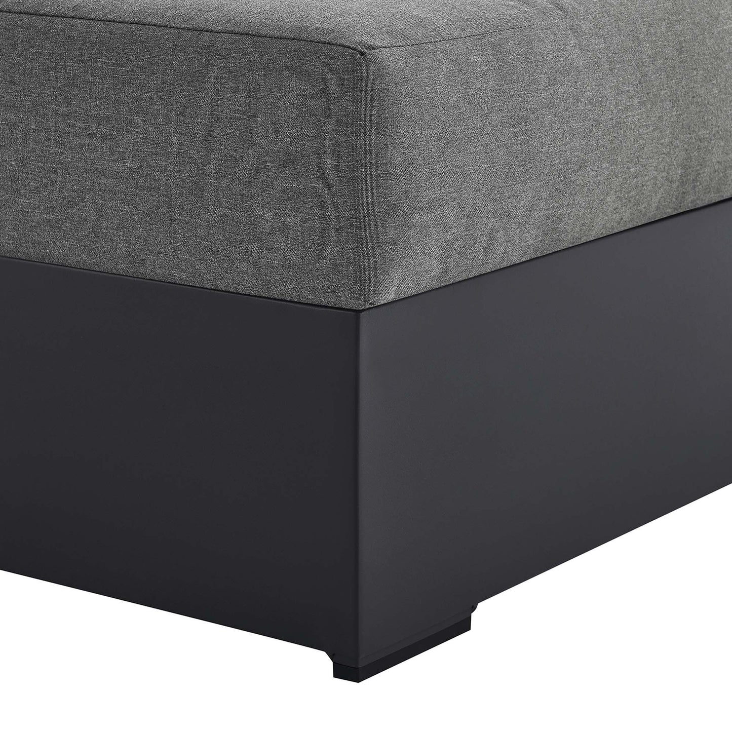 Tahoe Outdoor Patio Powder-Coated Aluminum Modular Right-Facing Chaise Lounge by Modway EEI-6633-GRY-CHA