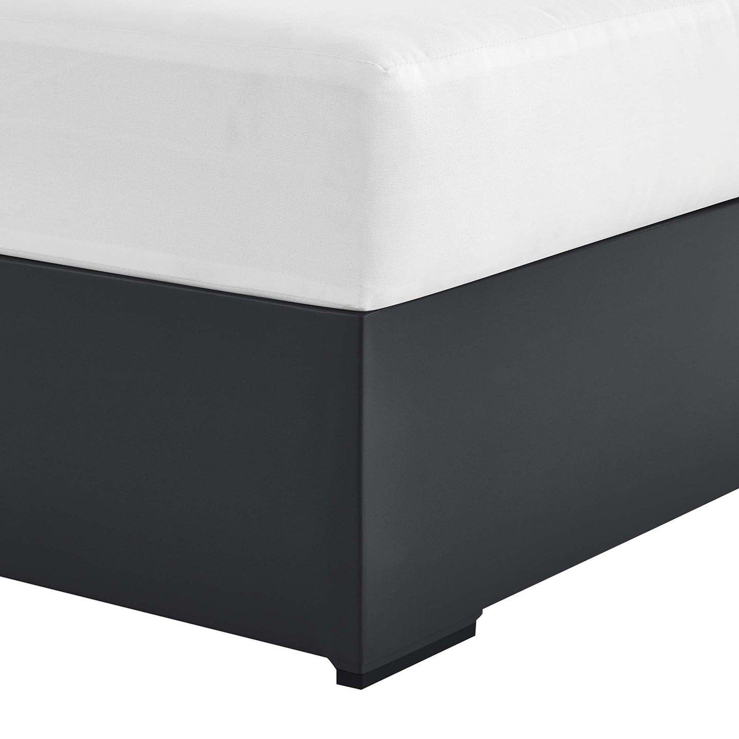 Tahoe Outdoor Patio Powder-Coated Aluminum Modular Right-Facing Chaise Lounge by Modway EEI-6633-GRY-WHI