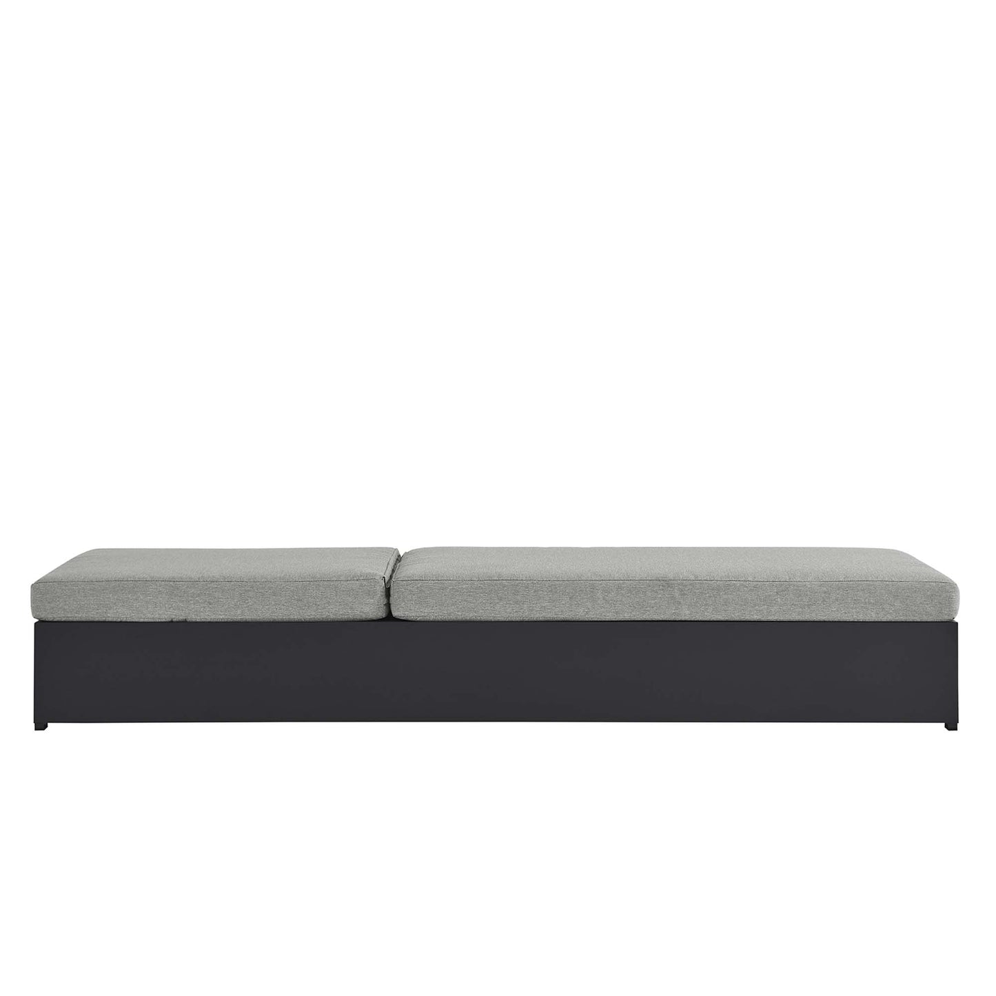 Tahoe Outdoor Patio Powder-Coated Aluminum Chaise Lounge Chair by Modway EEI-6634-GRY-GRY