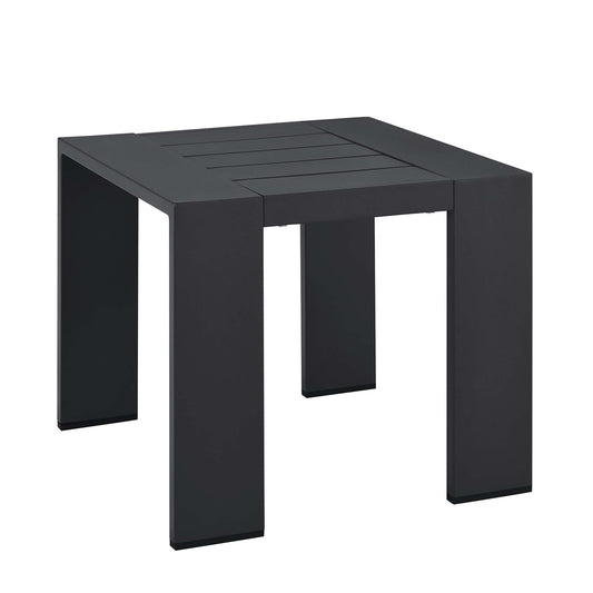 Tahoe Outdoor Patio Powder-Coated Aluminum End Table by Modway EEI-6635-GRY