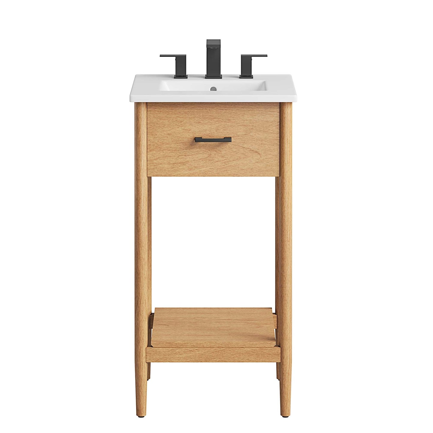 Zaire 18" Bathroom Vanity by Modway EEI-6658-NAT-WHI